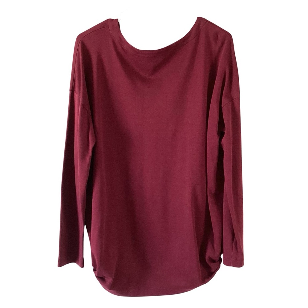 J. Jill Simply Supima Cotton V-Neck Tunic Long Sleeve Shirt Medium - Picture 4 of 7